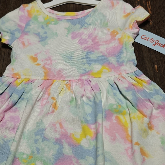 Bundle 10 Pcs Cat And Jack Toddler Girls Short Sleeve Dress Multi Color NWT - Picture 7 of 9